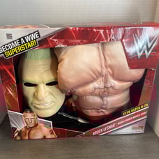 WWE Brock Lesnar Muscle Suit mask wwf Costume wrestling Halloween rare