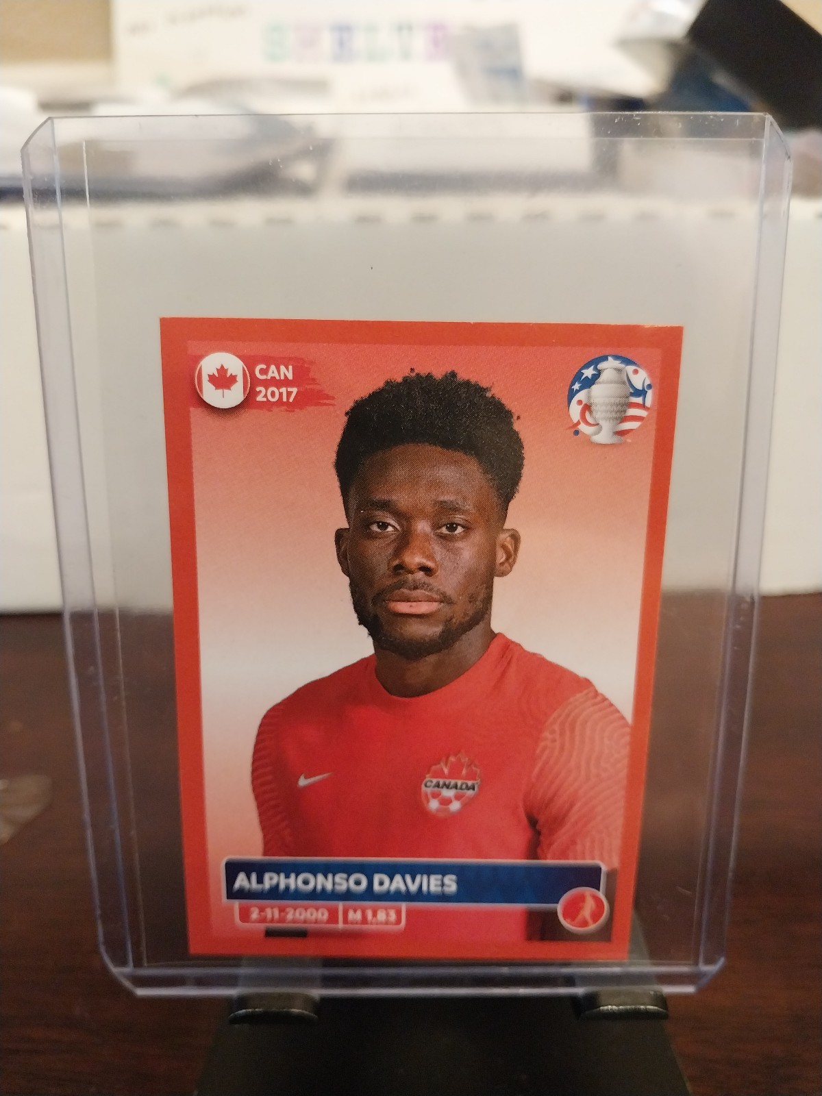 ALPHONSO DAVIES 2024 COPA AMERICA RED BORDER NO.CAN8