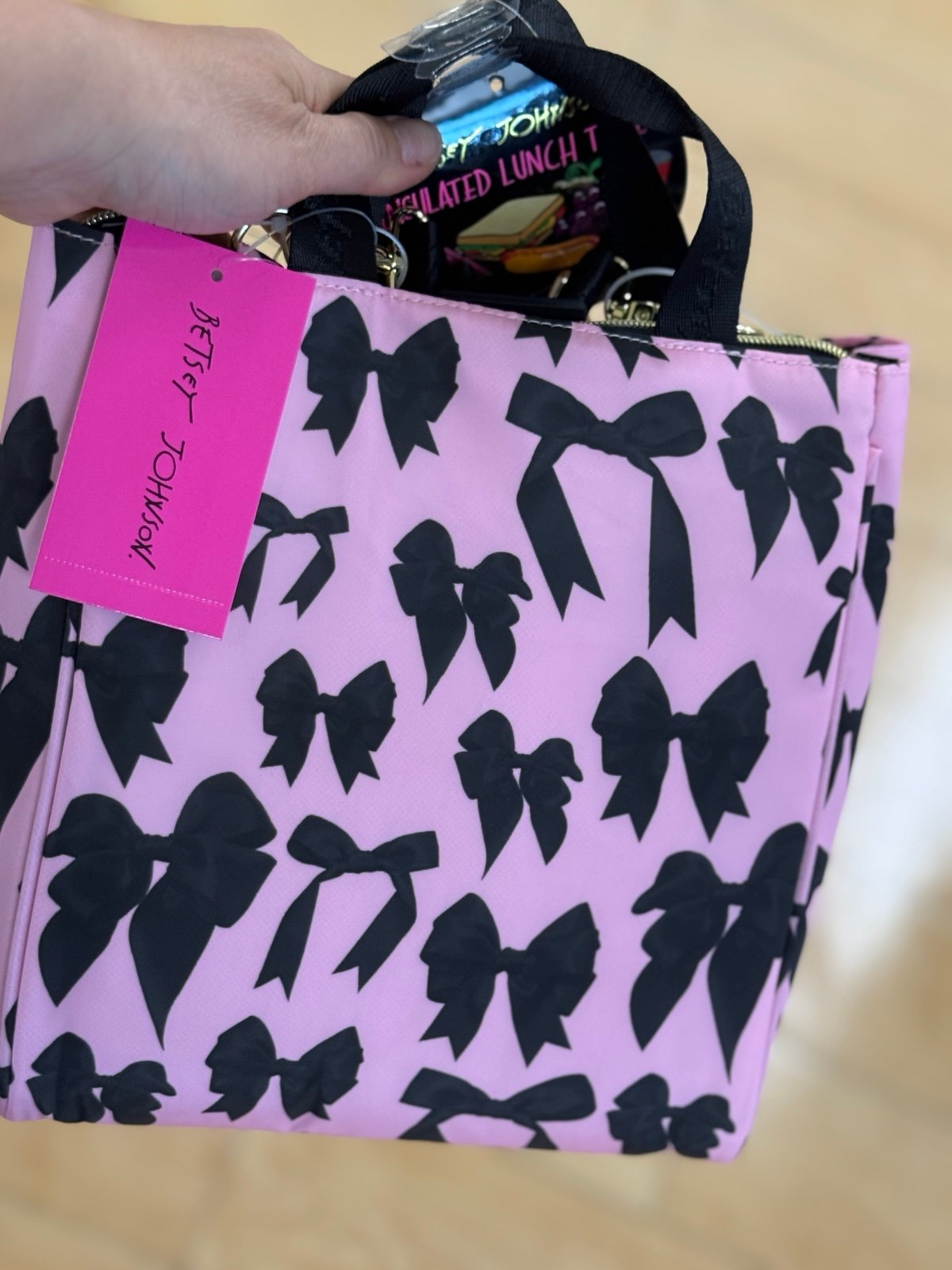 betsey johnson lunch bag new