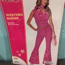 Barbie Movie Western Cowgirl Spirit Halloween Costume Medium NWT