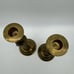 Vintage Brass Tassel Rope Taper Candle Holder Pair 9.75” Mantel Centerpiece MCM