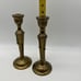 Vintage Brass Tassel Rope Taper Candle Holder Pair 9.75” Mantel Centerpiece MCM