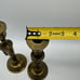 Vintage Brass Tassel Rope Taper Candle Holder Pair 9.75” Mantel Centerpiece MCM