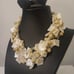 Bloomingdale's Cream Colored Iridescent Shell & Bead Choker