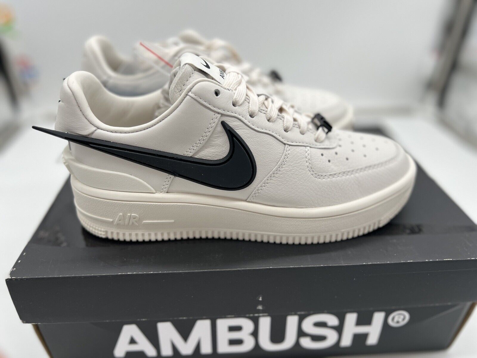 Nike Air Force 1 Low SP AMBUSH Phantom Size 6 New AF1 White Sail Black Yoon