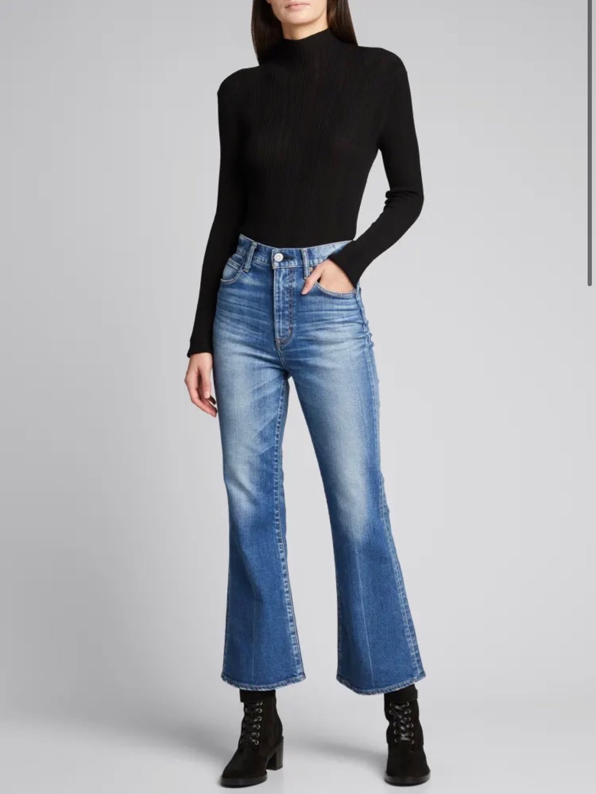 New Moussy Blairs Flared Leg Jeans Size 27