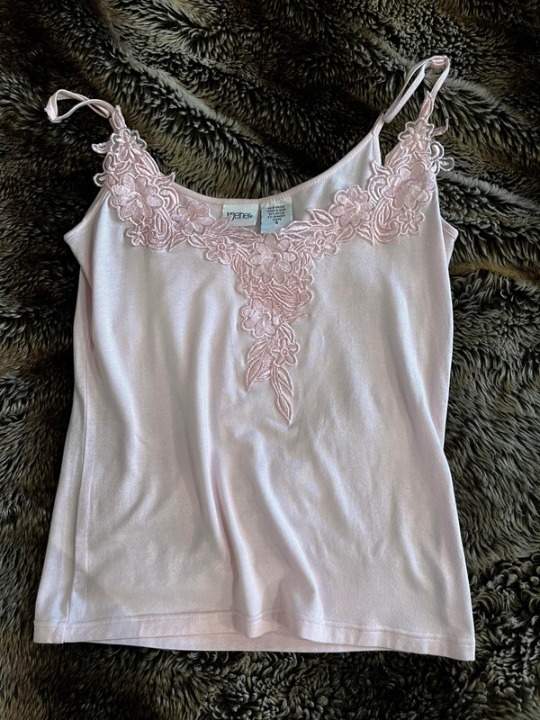 Tank Pink Tank Soft cotton floral tank Size small/medium