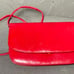 1980's Red Leather Purse from Nordstrom Red Clutch Crossbody Handbag or Shoulder