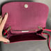1980's Red Leather Purse from Nordstrom Red Clutch Crossbody Handbag or Shoulder