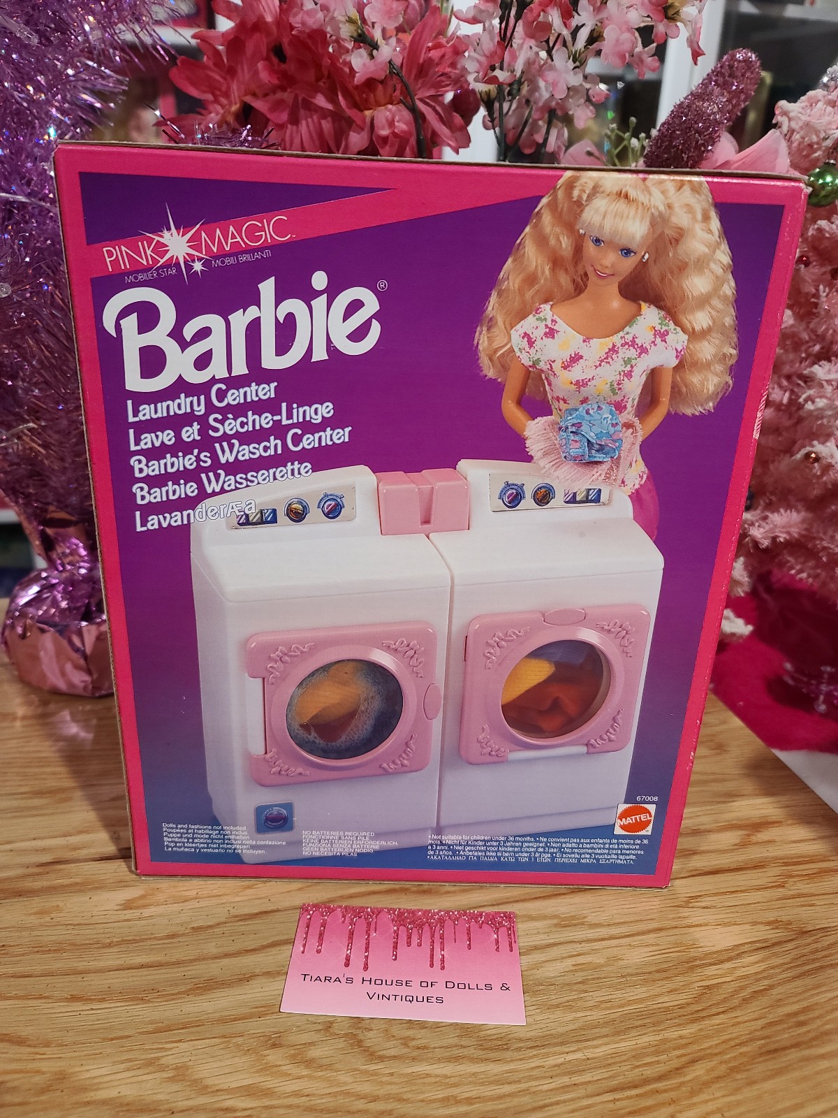 NEW! RARE 1992 BARBIE LAUNDRY CENTER! FOREIGN!