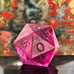 Vintage Gamescience d20 violet purple gem rpg ad&d dice 090724@