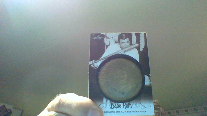 custum hand made babe Ruth vintage bat barrel 1/1 relic