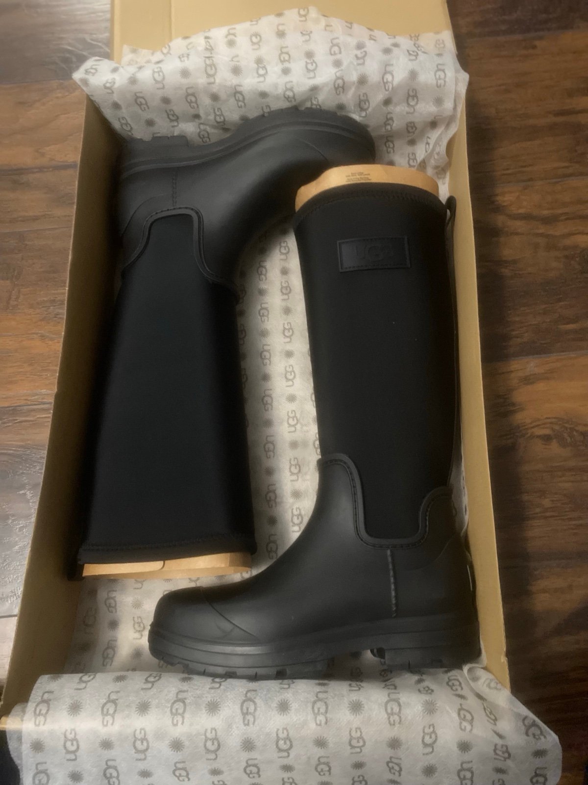Womens Ugg Tall Droplet Waterproof Boots Rain