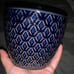 Handmade and Hand Carved Ceramic Flower Pot- One of a kind, made by me