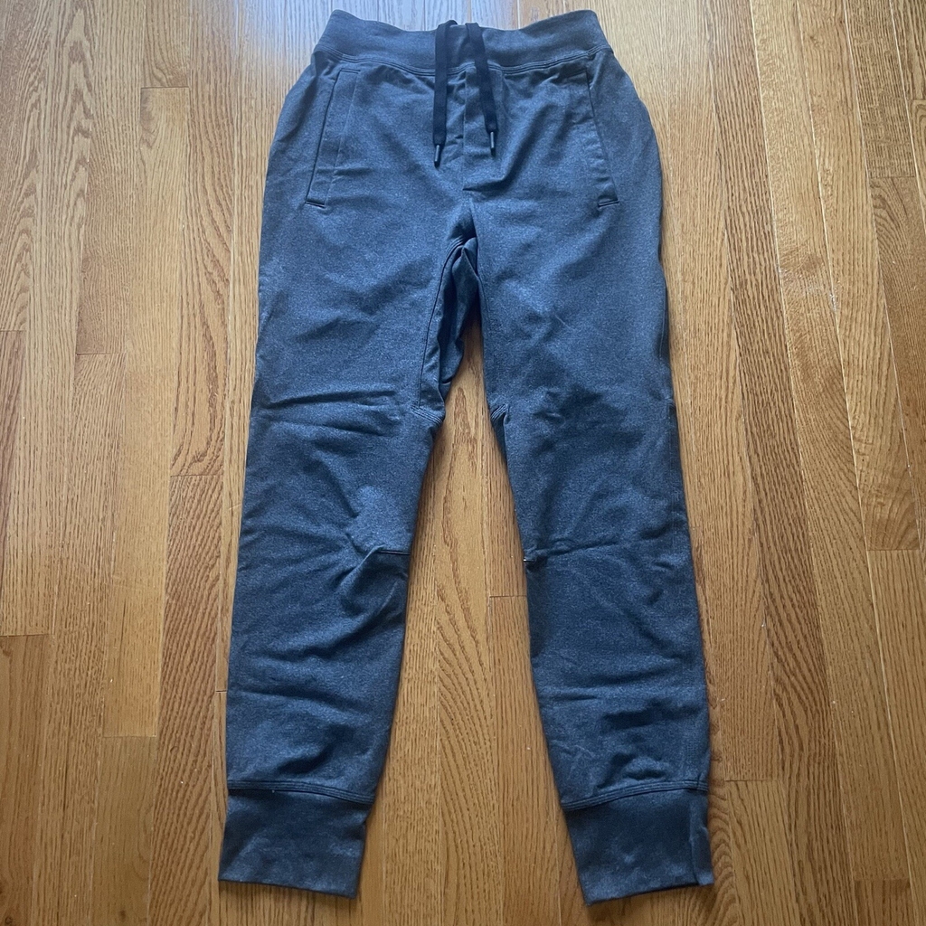 Lululemon Intent Jogger Sweatpants Mens Small 26x28 Gray Heathered Drawstring