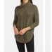 Express Cable Knit Cowl Neck Circle Hem Olive Green Sweater Size Small NWT
