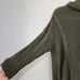 Express Cable Knit Cowl Neck Circle Hem Olive Green Sweater Size Small NWT