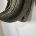 Express Cable Knit Cowl Neck Circle Hem Olive Green Sweater Size Small NWT