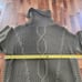 Express Cable Knit Cowl Neck Circle Hem Olive Green Sweater Size Small NWT