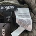 Express Cable Knit Cowl Neck Circle Hem Olive Green Sweater Size Small NWT