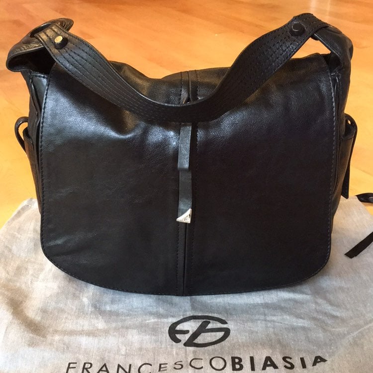 Francesco Biasia Calf Leather Satchel Shoulder Bag