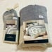 Ugg Napa King Duvet and 2 Standard Shams blue cream green stripes coastal summer