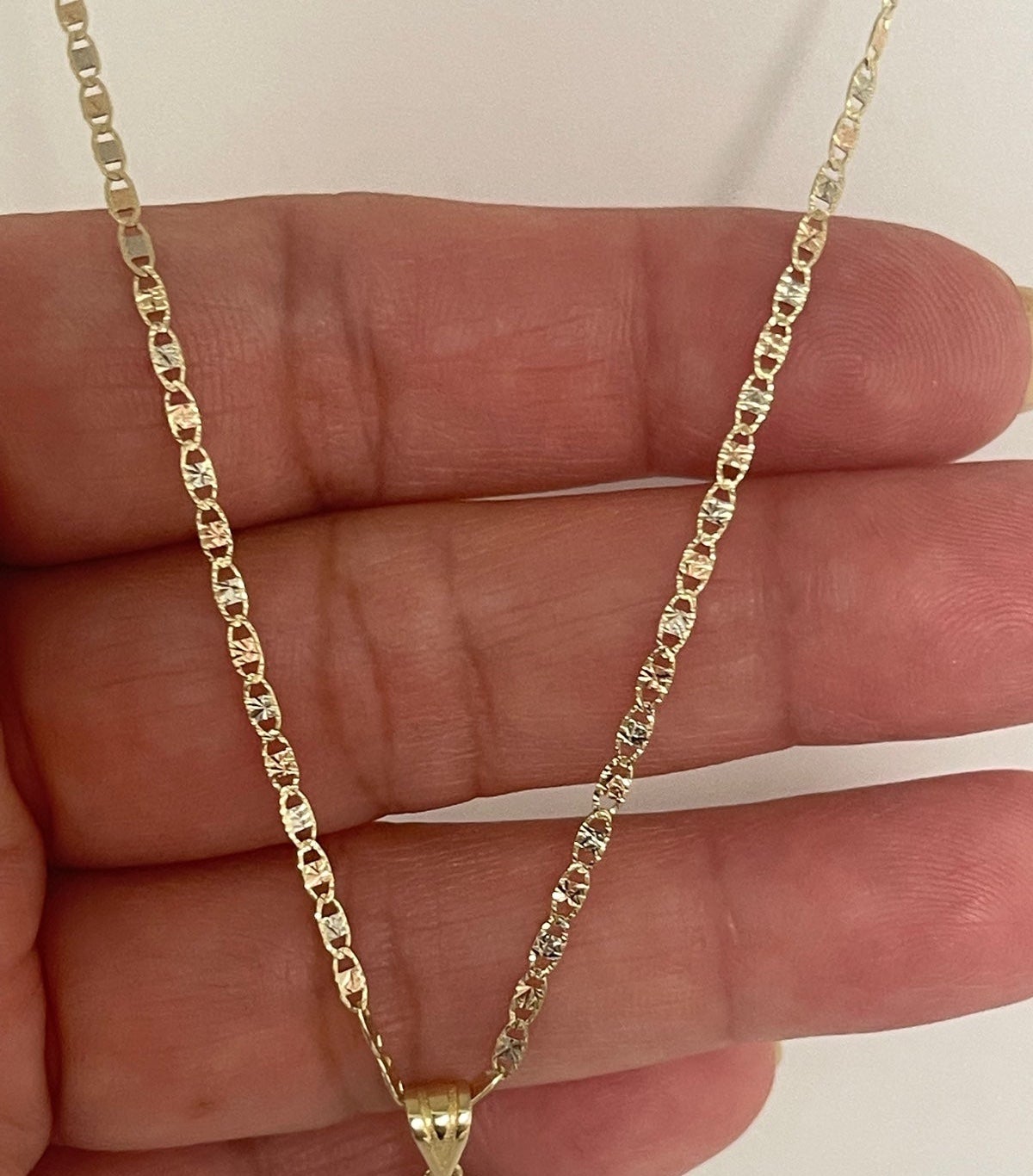 Solid 14k Gold Necklace 18” PRICE FIRM
