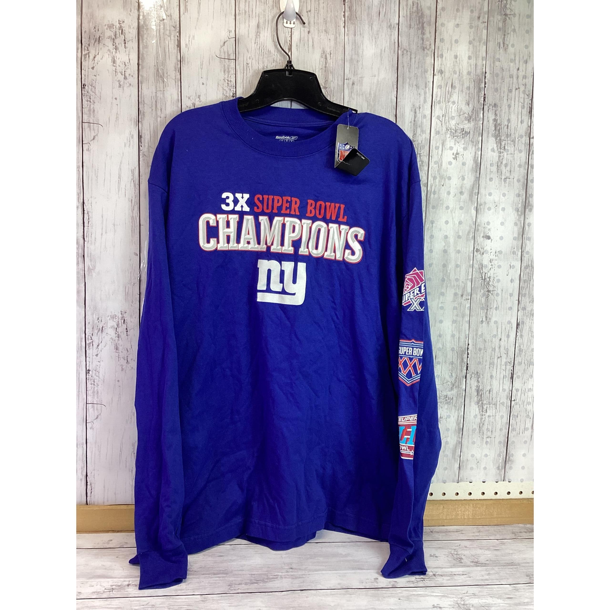 NFL Mens  Blue 3XSuper Bowl Champion Large