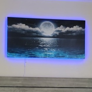 Wall Art Moon Sea Ocean Landscape Picture Canvas Wall Art Print Paintings