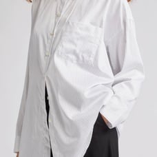 Acne Studios Sueli Pinstripe Oversize Cotton Poplin Shirt