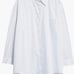 Acne Studios Sueli Pinstripe Oversize Cotton Poplin Shirt