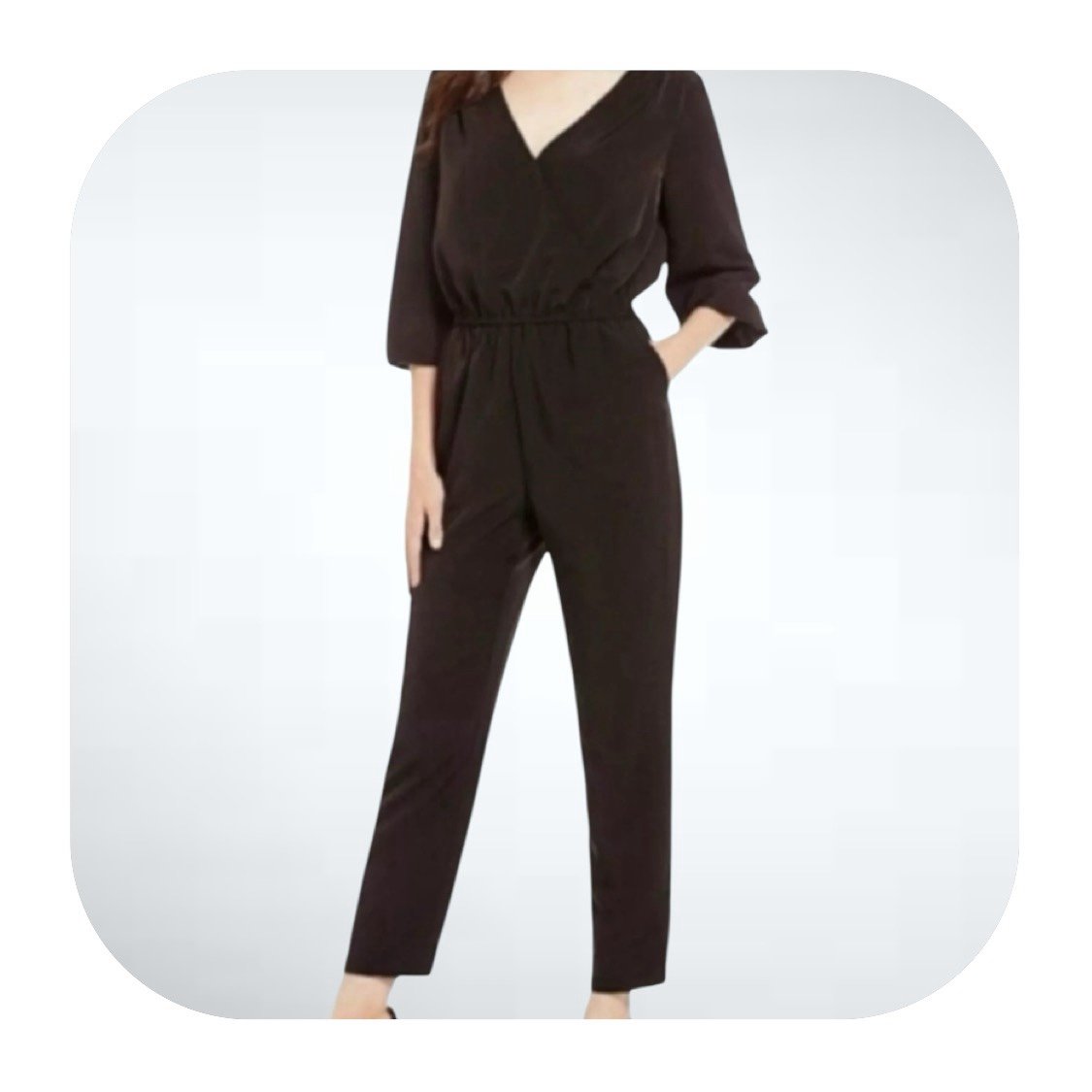 H by Halston XL black jumpsuit 119 retail