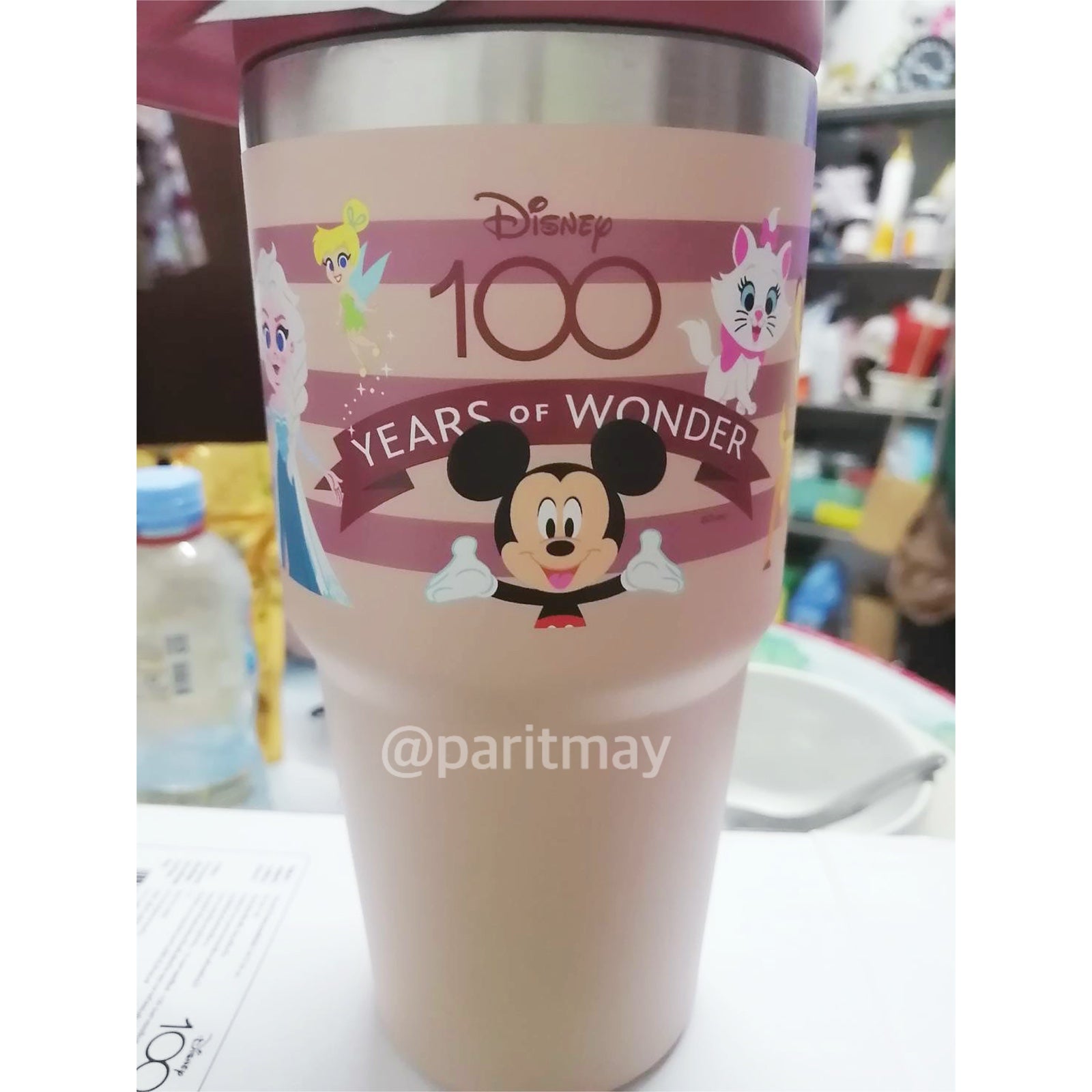 Disney 100 Years Stainless Steel Tumbler 22oz Thailand Exclusive (COLOR : PINK)