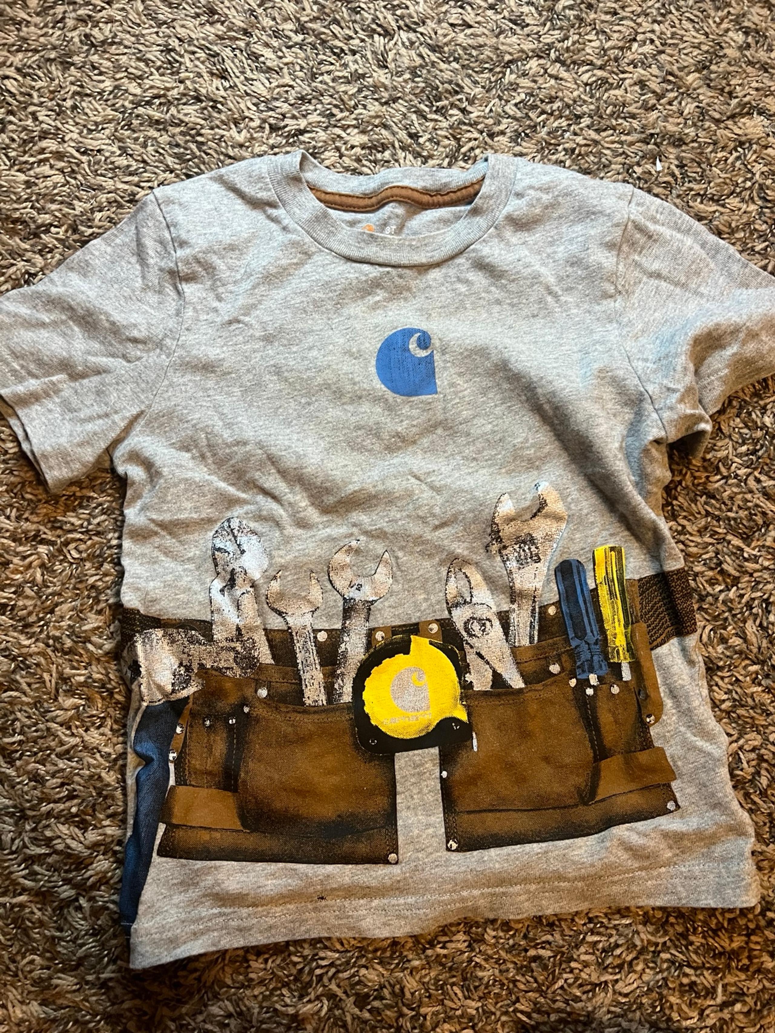 CARHARTT little boys toddler size 3t toolbelt short sleeve t shirt