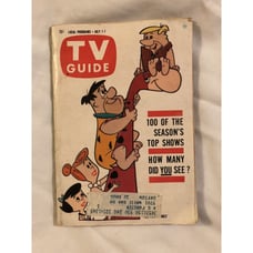 Vintage 1961 TV Guide Ohio The Flintstones On Front Cover July 1-7