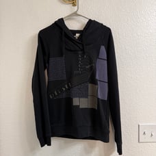 Diesel purple Studded Y2K distressed hoodie Size Medium