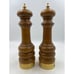 Macina Temperata Wood Salt Pepper Mill Brass Vintage Made in Italy 11”