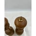 Macina Temperata Wood Salt Pepper Mill Brass Vintage Made in Italy 11”