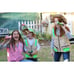 S/M Set for Kids - 1 Cargo Vest with Reflective Safety Straps & 1 Floppy Bucket