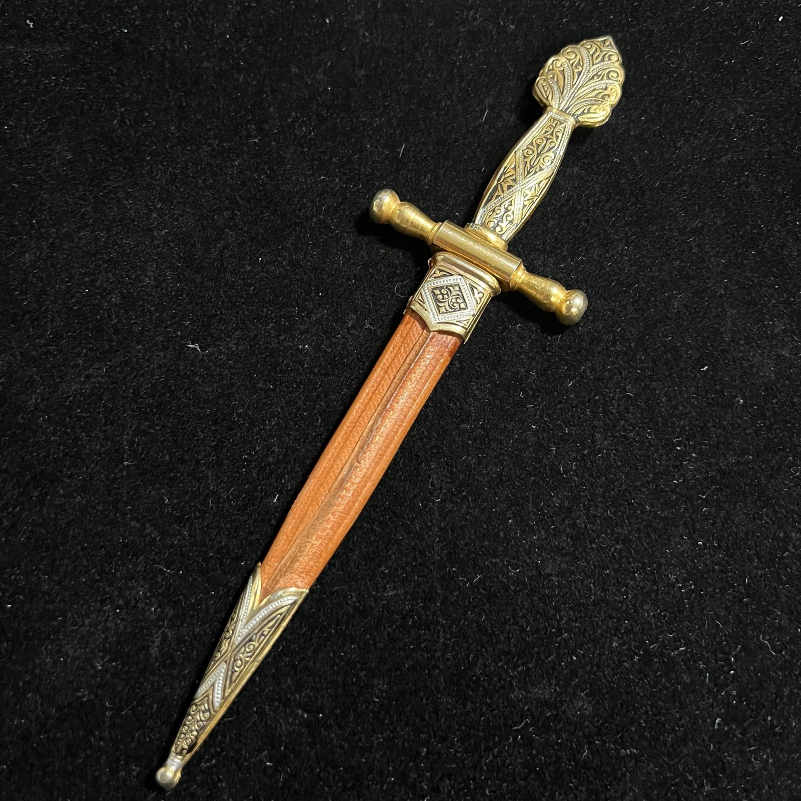 RARE Vintage Letter Opener W/Sheath Toledo Made In Spain