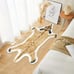 SoftDeer Fluffy Rug, Imitation Long Tail Deer Fur Animal Printed Carpet