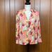 ALICE + OLIVIA Faux Pearl Floral Blouse size M