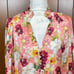 ALICE + OLIVIA Faux Pearl Floral Blouse size M