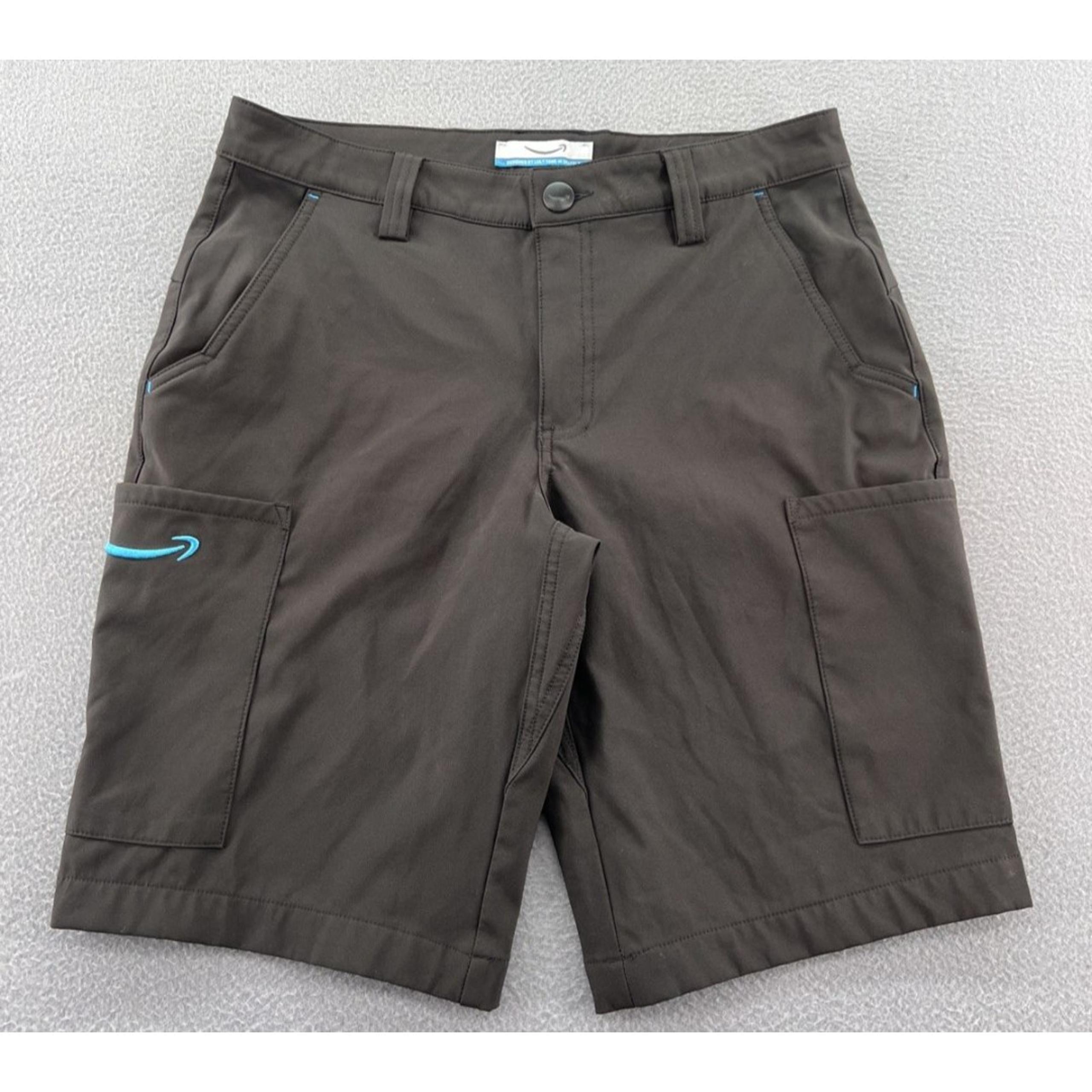 Luly Yang Shorts Mens Small Black Cargo Stretch Workwear