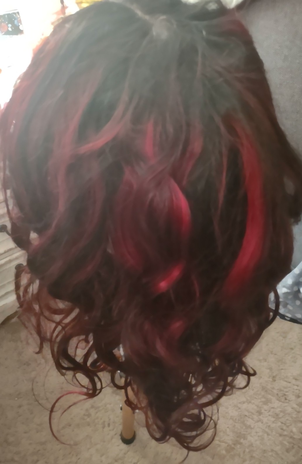 Black and Burgundy Wiggins Hair Wig