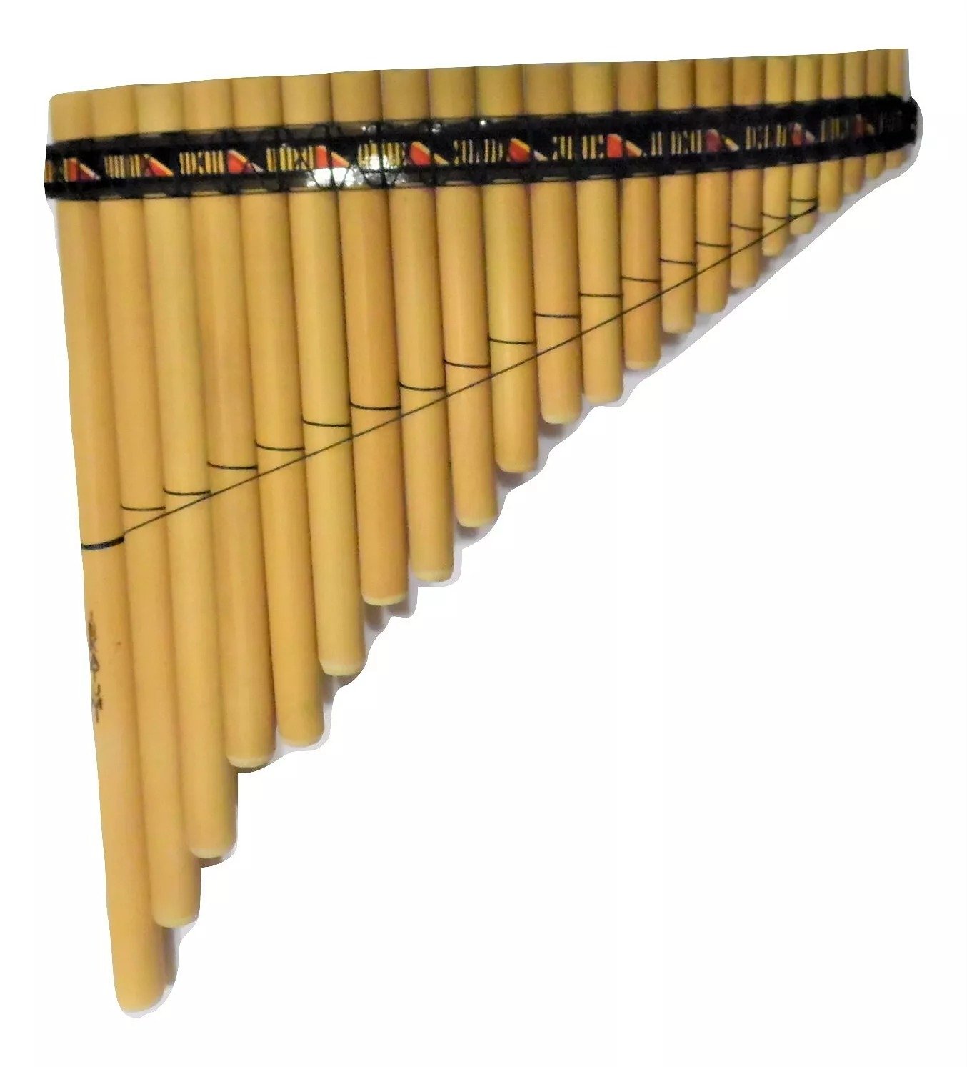 BAMBOO PAN FLUTE 22 PIPES TUNED C MAJOR -CASE INCLUDED