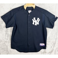 Vintage Majestic NY Yankees Authentic Mesh Style MLB Jersey Mens XL