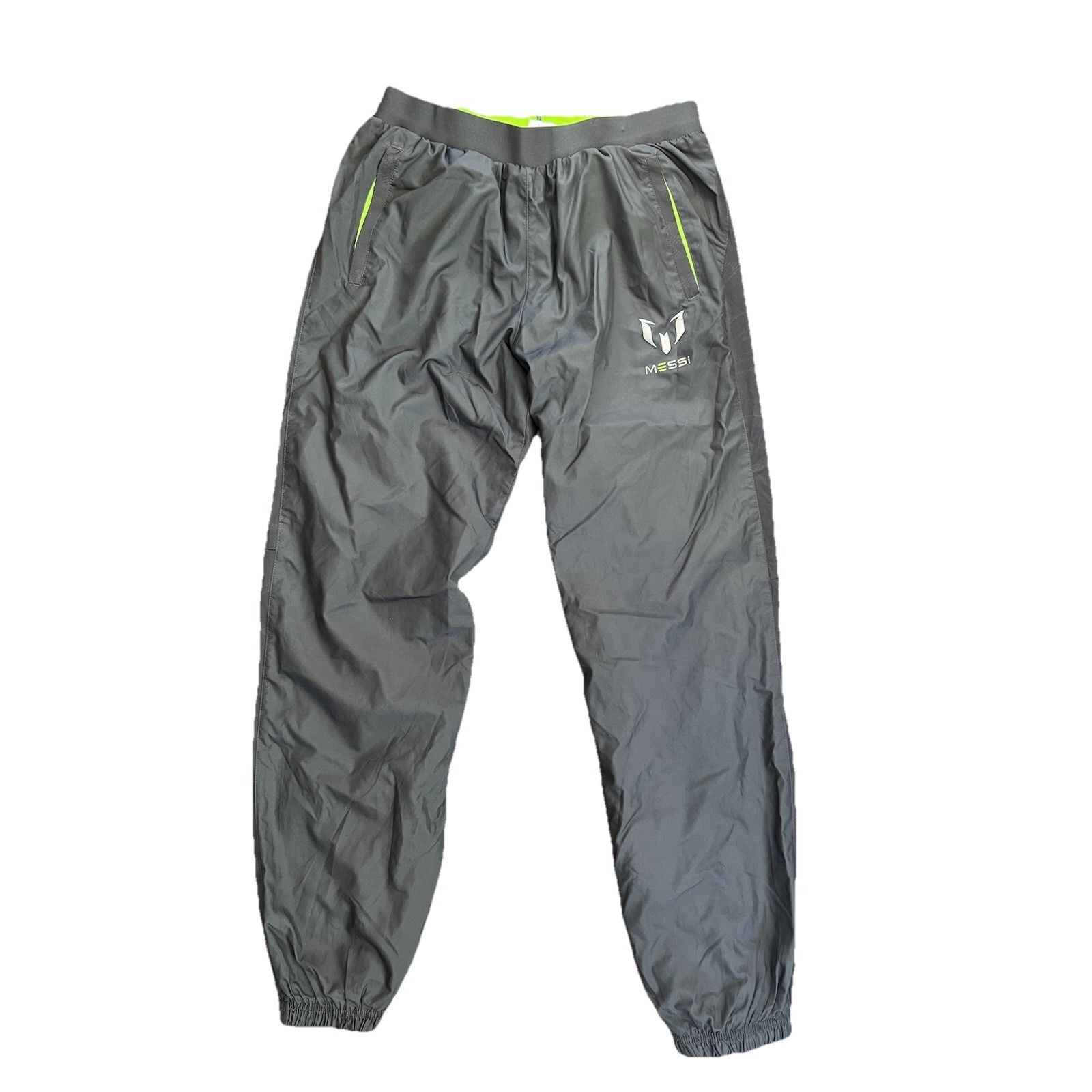 Adidas Messi Pant Boys XL 15-16 Youth Jogging Pants Training Pants Gray Climate