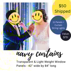 Navy Curtains