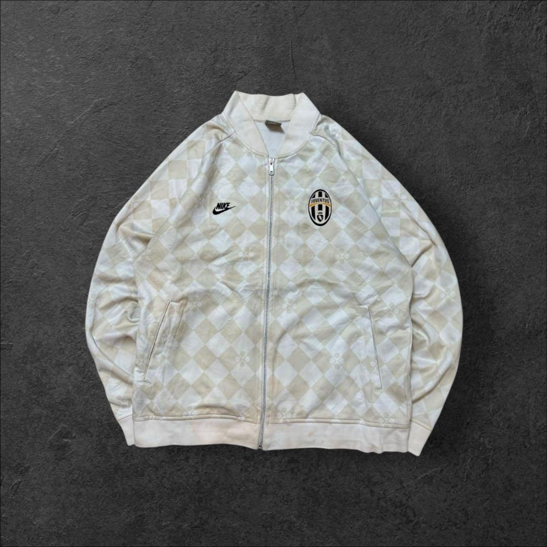 2009 Nike Juventus Vintage Track Jacket Diamond Pattern / L2